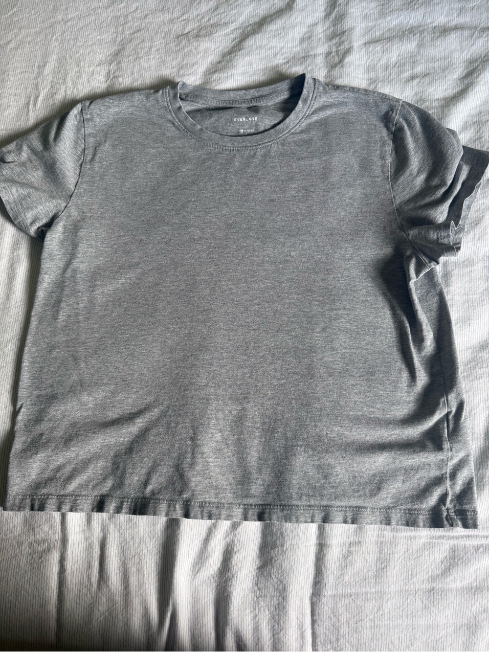 Everlane Heather Gray Crew Neck Tee